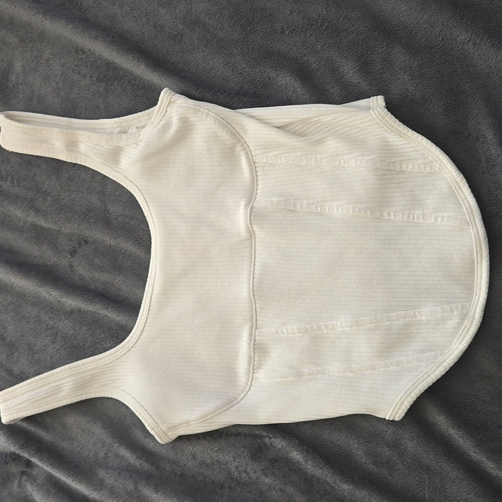 Victoria's Secret Pink White Tank Top Size S